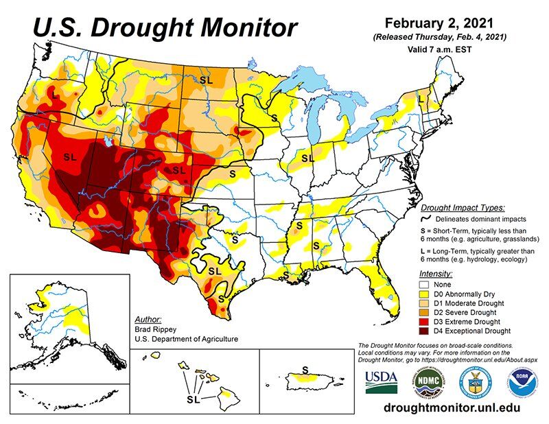 Mngmnt Texas Drought Monitor